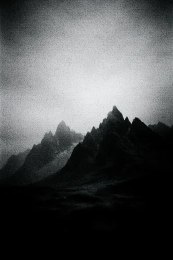 Gritty Liminal Noir style reference image — low-fidelity aesthetic