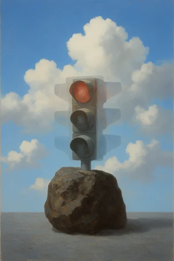 Celestial Surrealist Synthesis style reference image — impasto brushwork