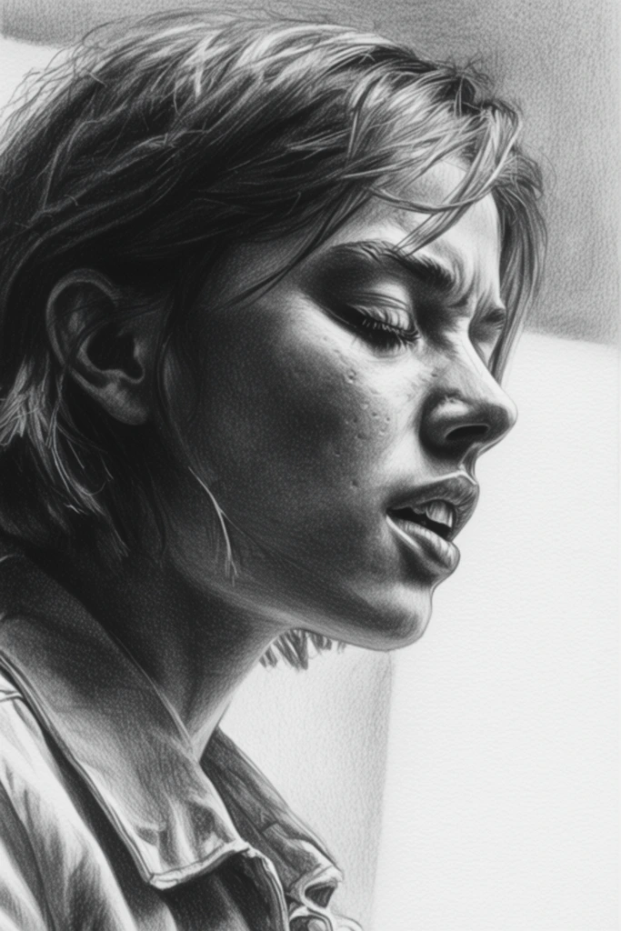 Monochrome Chiaroscuro Realism style AI image example 1