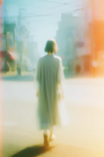 Ethereal Analog Decay style reference image — hazy motion blur