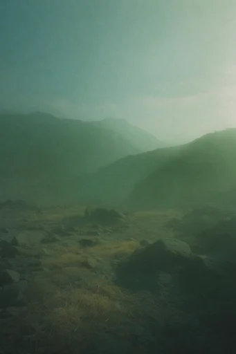Misty Liminal Desolation style reference image — misty fog
