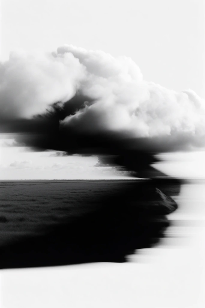 Fragmented Monochromatic Noir style AI image example 2