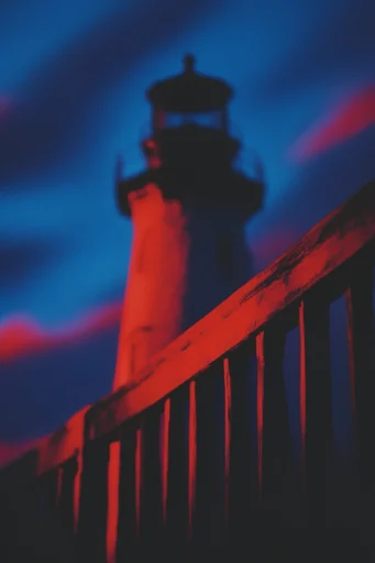 Cinematic Neon Noir style reference image — dramatic silhouette