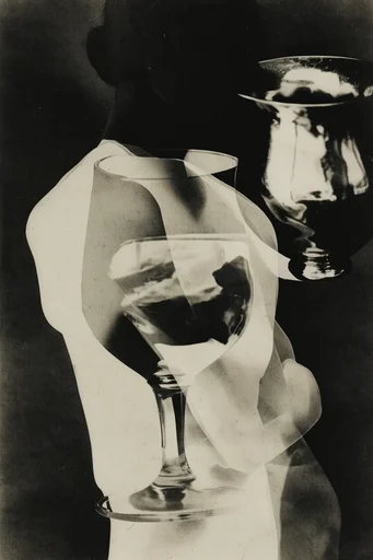 Avant-Garde Darkroom Surrealism style reference image — high contrast monochrome