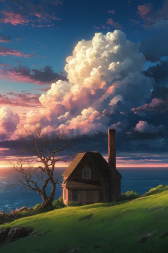 Luminous Anime Horizon style AI image example 4