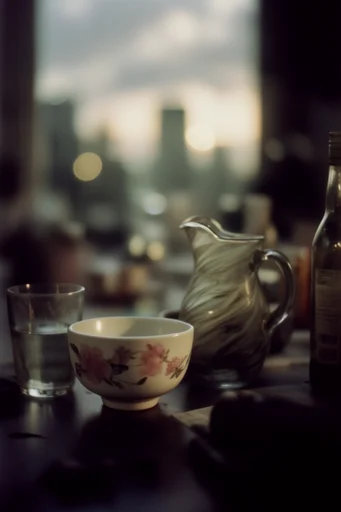 Cinematic Urban Nocturne style reference image — atmospheric urban bokeh