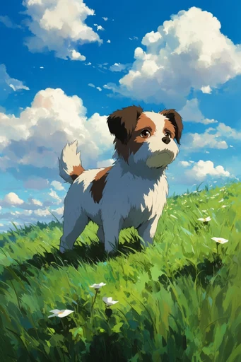 Nostalgic Summer Anime style reference image — anime background illustration