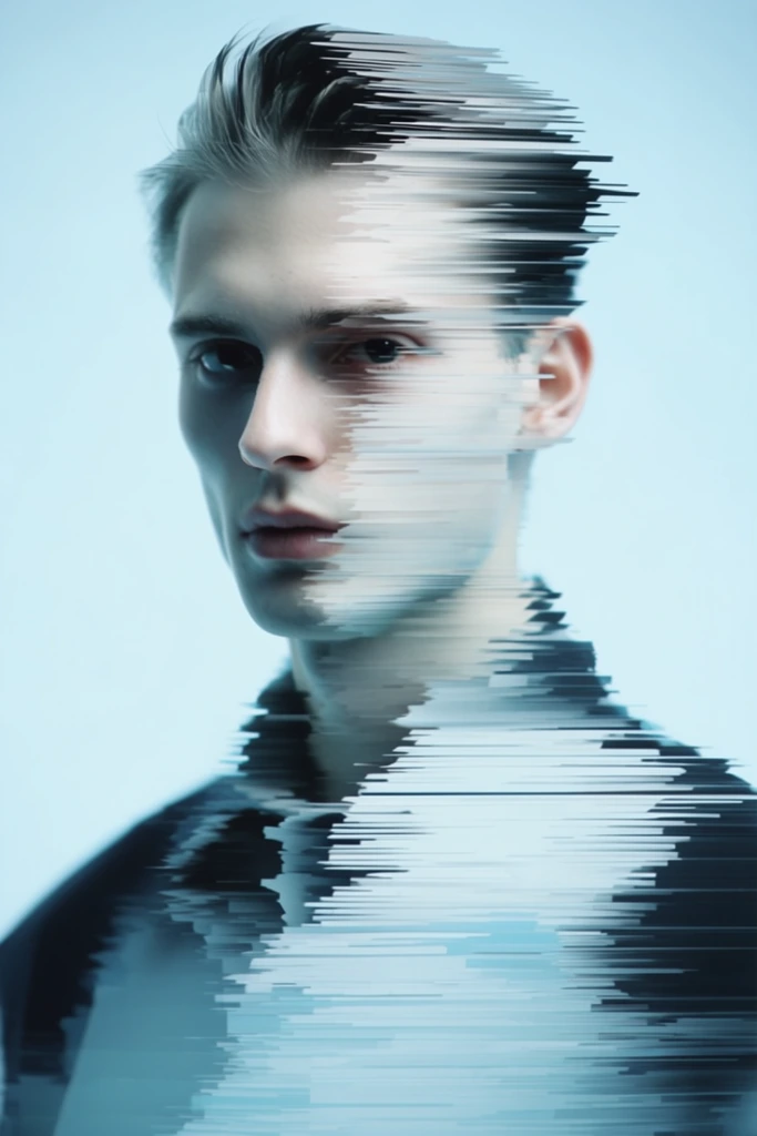 Ethereal Glitch Melancholy style AI image example 1