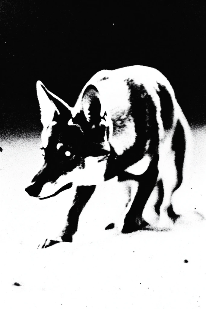 Raw Post-Punk Minimalism style AI image example 3