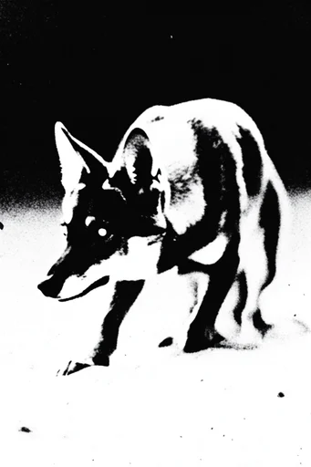 Raw Post-Punk Minimalism style AI image example 3