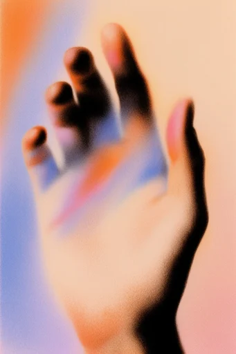 Ethereal Chromatic Grain style reference image — chromatic gradient