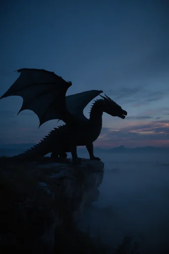 Cinematic Twilight Melancholy style reference image — motion blur