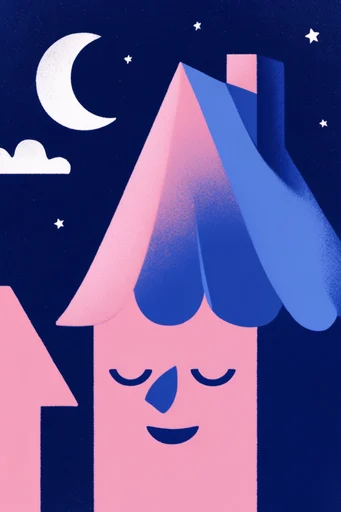 Whimsical Dreamy Minimalism style AI image example 4