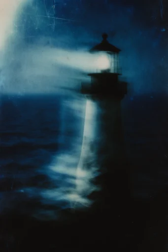 Ethereal Nocturnal Motion style reference image — analog film grain
