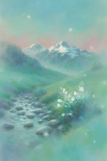 Ethereal Pastel Impressionism style reference image — ethereal pastel palette