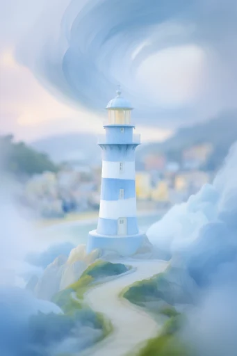 Ethereal Blue Minimalism style reference image — soft-focus background