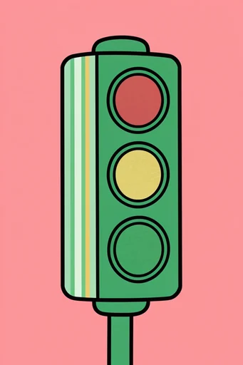Graphic Playful Pop style reference image — high-contrast vibrant palette