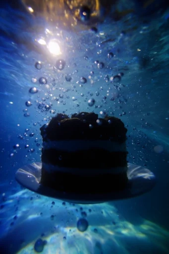 Luminous Abyssal Immersion style reference image — weightless suspension
