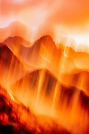 Kinetic Amber Motion style reference image — long exposure