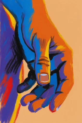 Expressive Neo-Fauvist Textures style reference image — expressive hatchwork