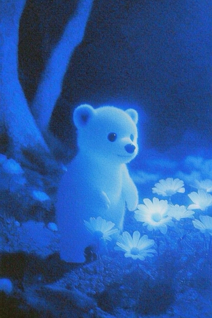 Luminous Cyan Nocturne style AI image example 3