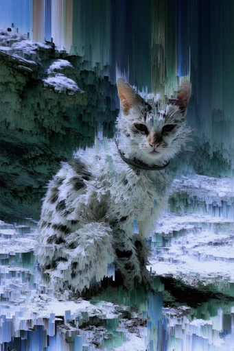Corrupted Digital Gothic style reference image — data corruption