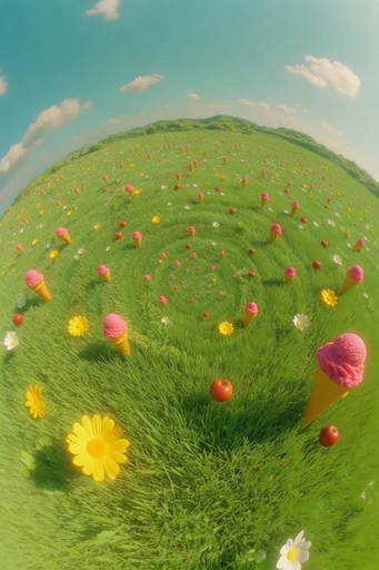 Hyperreal Digital Dreamscapes style reference image — nostalgic dreamscape