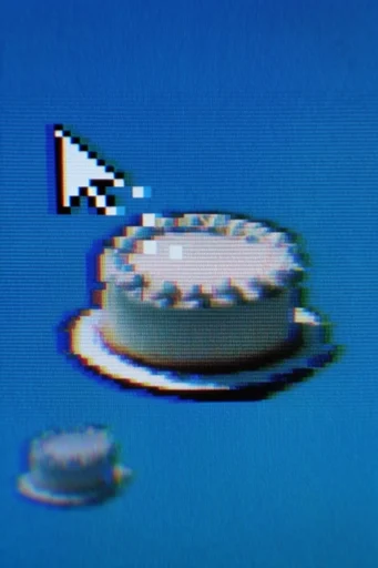 Digital Decay Surrealism style reference image — retro game aesthetic