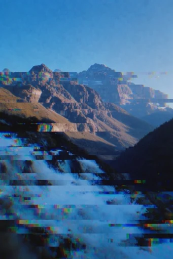Analog Glitch Gothic style reference image — analog glitch art