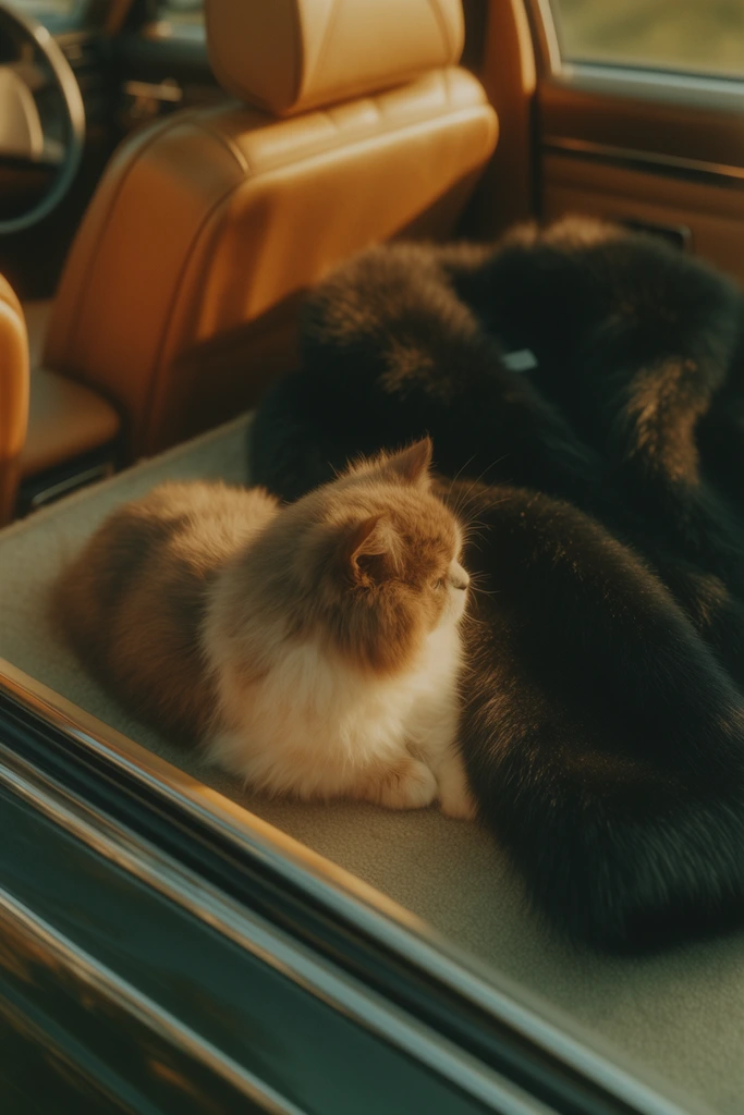 Nostalgic Cinematic Motoring style AI image example 3