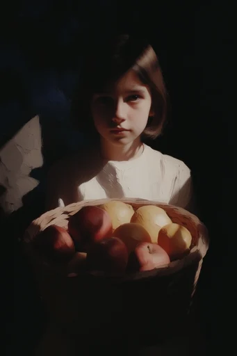 Cinematic Chiaroscuro Noir style reference image — low-key portraiture