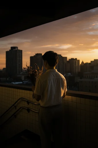 Cinematic Brutalist Solitude style reference image — urban minimalism