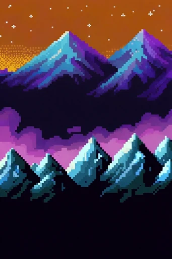 Neon Retro Pixel-Cosmos style reference image — pixel art