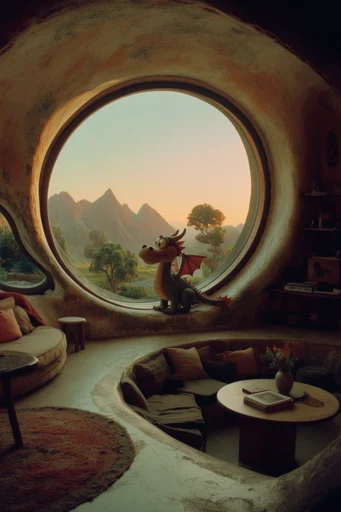 Solar Retro-Organic Modernism style reference image — golden hour lighting