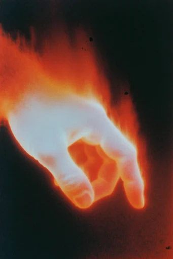 Analog Apocalyptic Radiance style reference image — fiery orange thermal glow