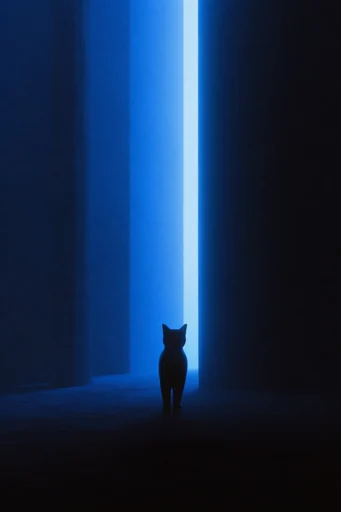 Monolithic Cobalt Liminality style reference image — grainy cinematic texture