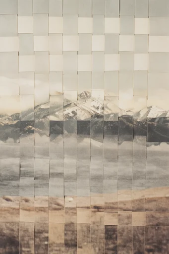 Deconstructed Analog Montage style reference image — deconstructed grid collage