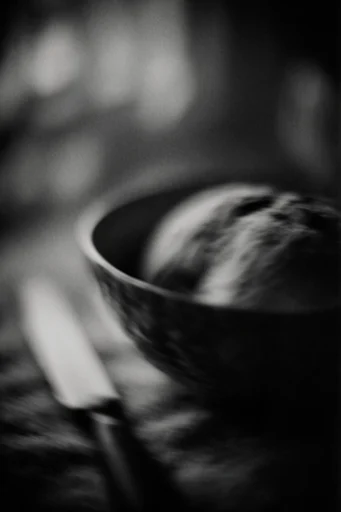 Cinematic Monochrome Noir style reference image — black and white film photography