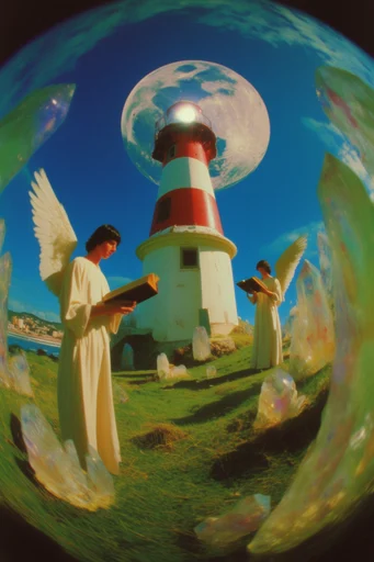 Surreal Hyper-Chromatic Fisheye style reference image — surreal dreamlike composition