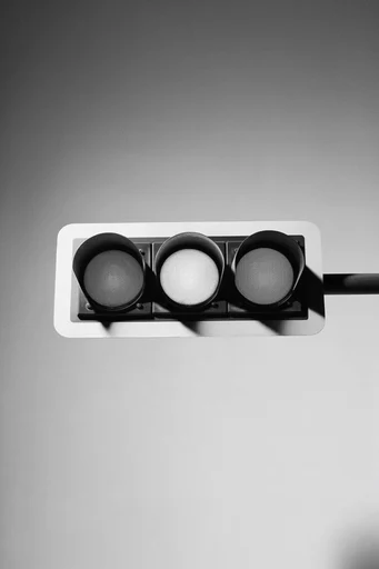 Avant-Garde Noir Editorial style reference image — stark minimalist studio background
