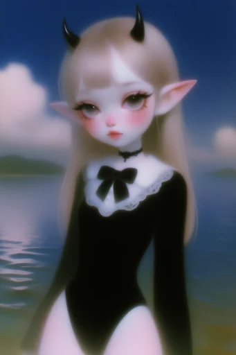 Ethereal Airbrushed Dollcore style AI image example 2