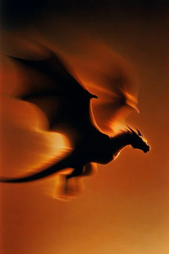 Kinetic Crimson Silhouette style reference image — high contrast composition