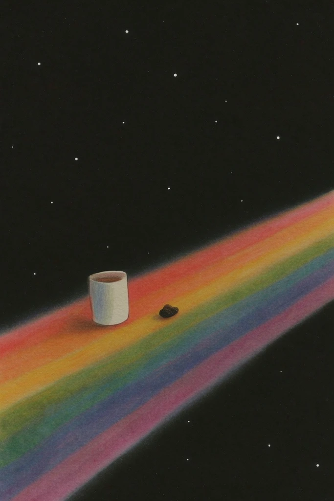 Prismatic Nocturnal Minimalism style AI image example 2
