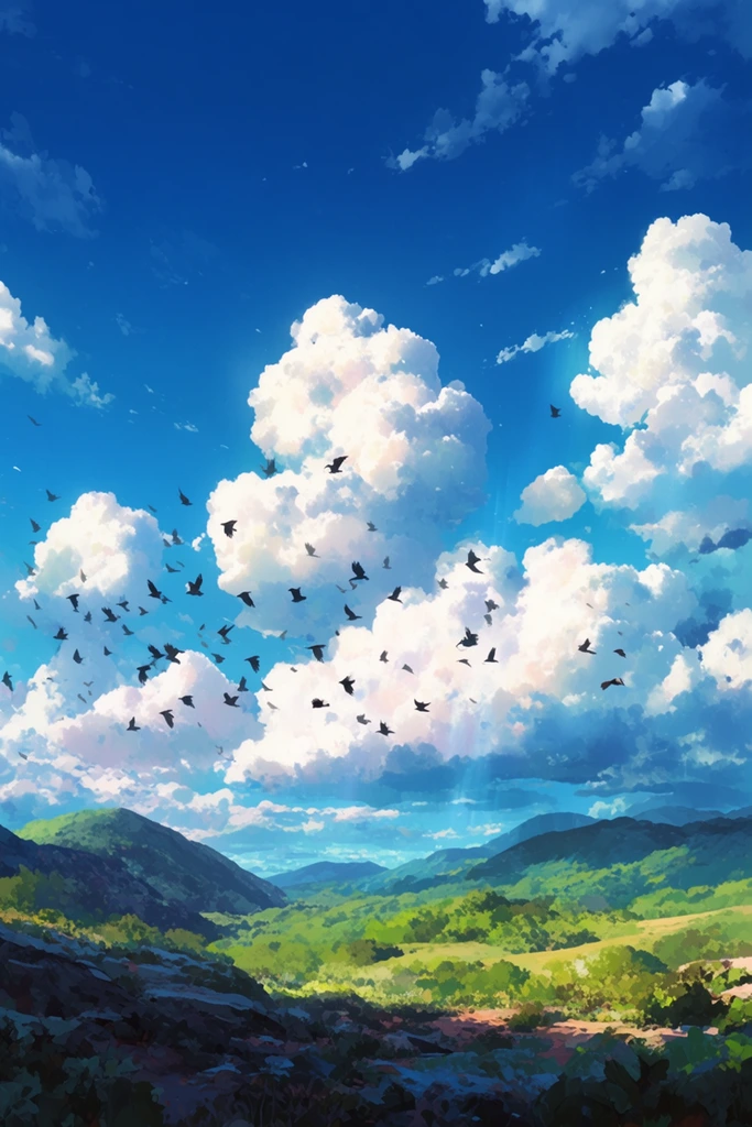 Luminous Anime Horizon style AI image example 2