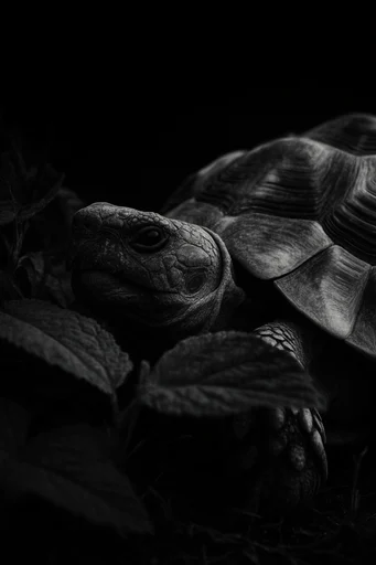 Monochrome Chiaroscuro Minimalism style reference image — low-key studio lighting