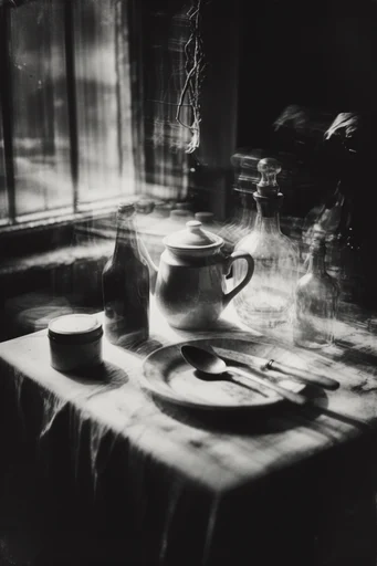 Spectral Analog Noir style reference image — motion blur