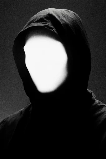 Monochrome Occult Surrealism style reference image — spectral halation