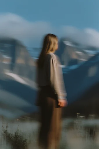 Kinetic Ethereal Editorial style reference image — long exposure motion blur