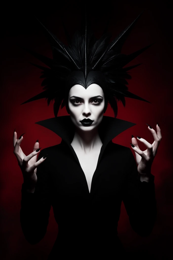 Avant-Garde Crimson Noir style AI image example 3