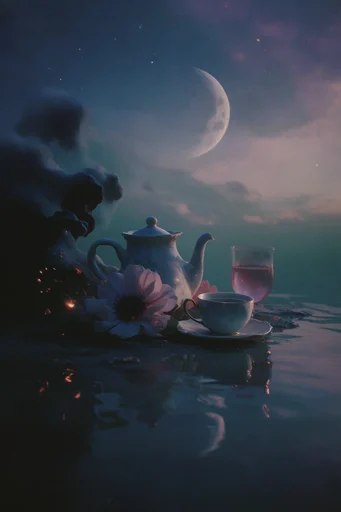 Ethereal Twilight Nocturne style reference image — surreal dreamscape